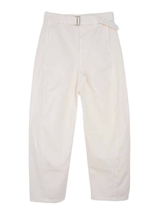 Twisted Belted Pants Snowy Off White