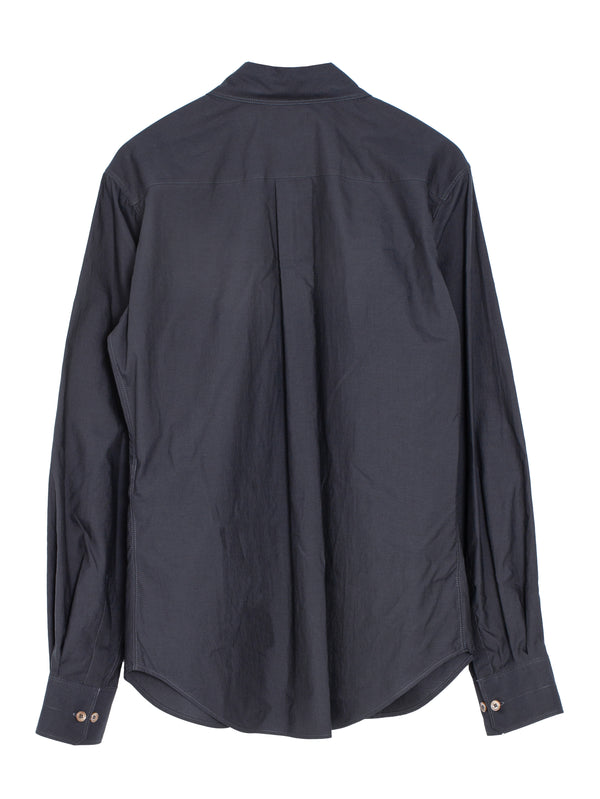 Pointed Collar Shirt Squid Ink