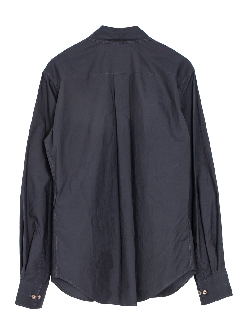 Pointed Collar Shirt Squid Ink