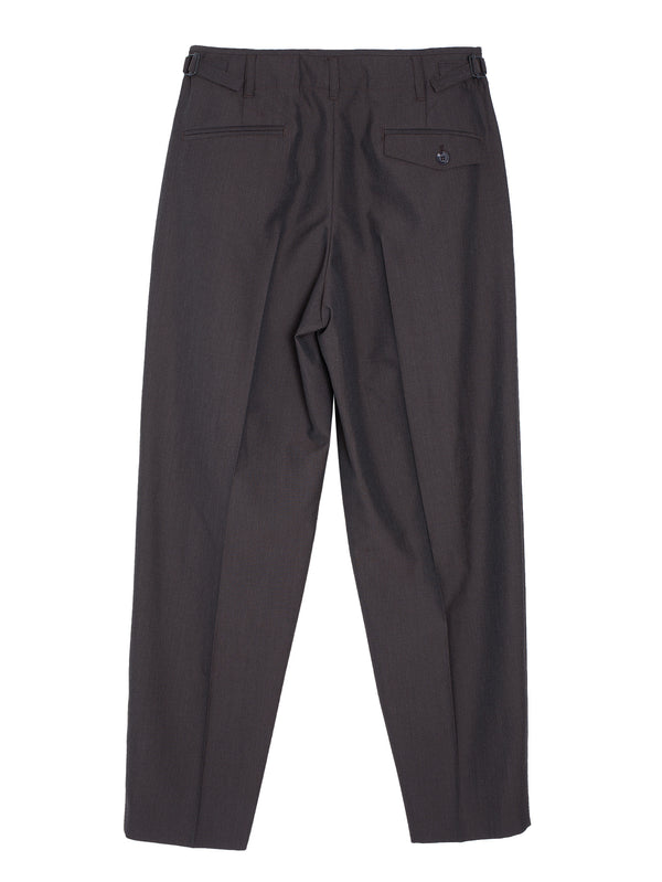 Pleated Pants Dark Espresso Melange