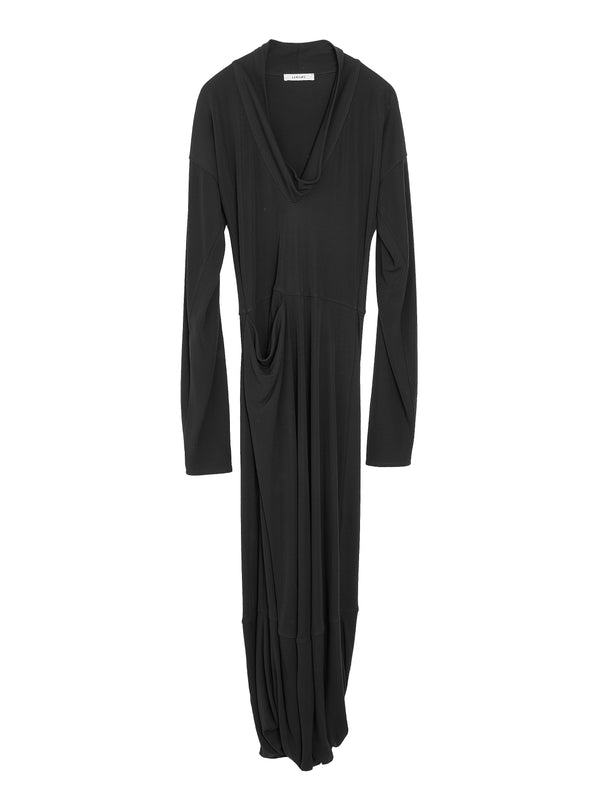 V-Neck Dress Black