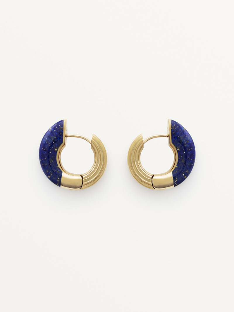 Locus Solus Hoops Earrings Lapis Lazuli