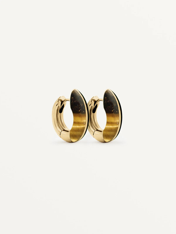 Locus Solus Hoops Earrings Tiger Eye