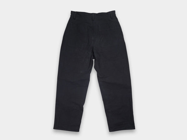 R0P4 Wide Pants Black Wax