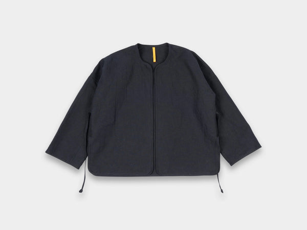 W-R18S7 Cross Cardigan Black Bamboo