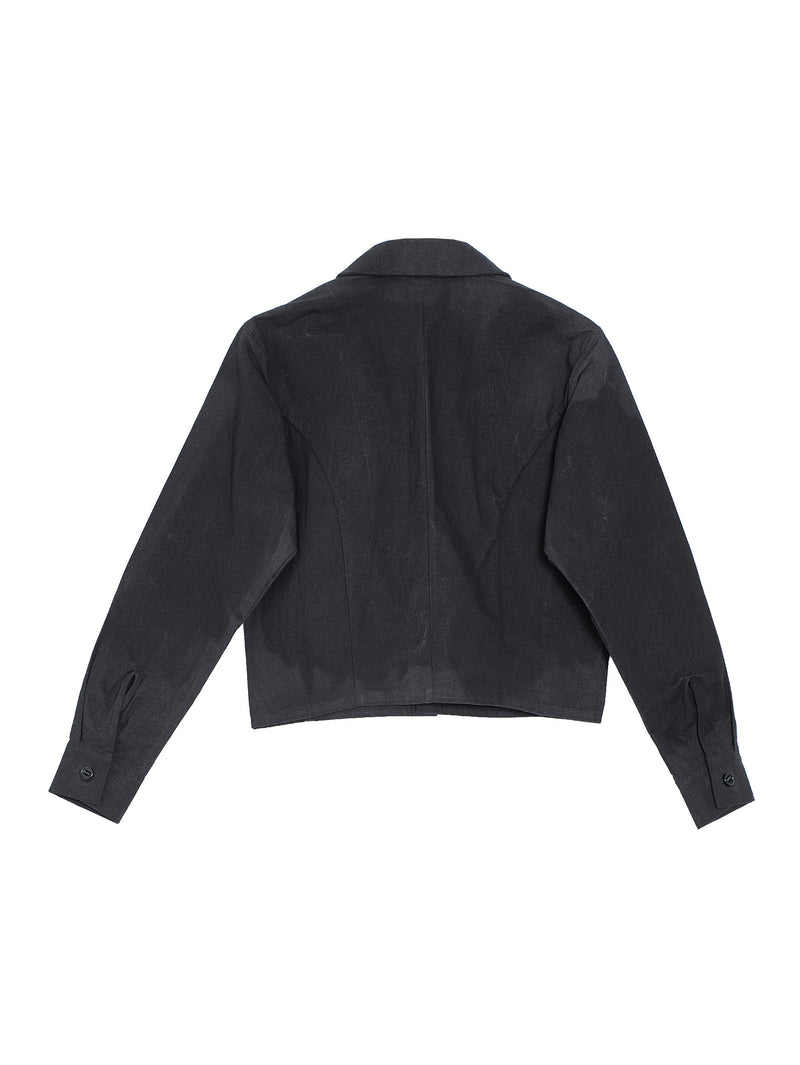 W-R0S1 Regular Shirt Black Wax