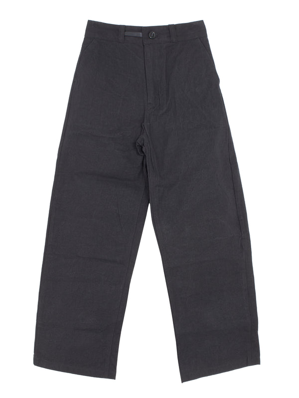W-R0P4 High-Wide Pant Black Wax