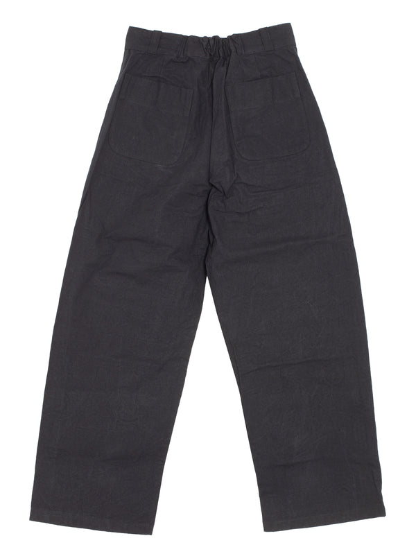 W-R0P4 High-Wide Pant Black Wax