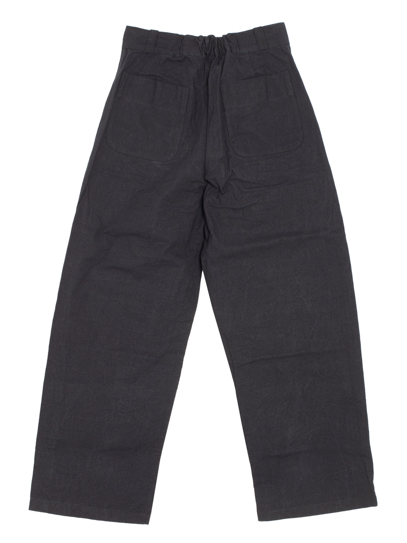 W-R0P4 High-Wide Pant Black Wax