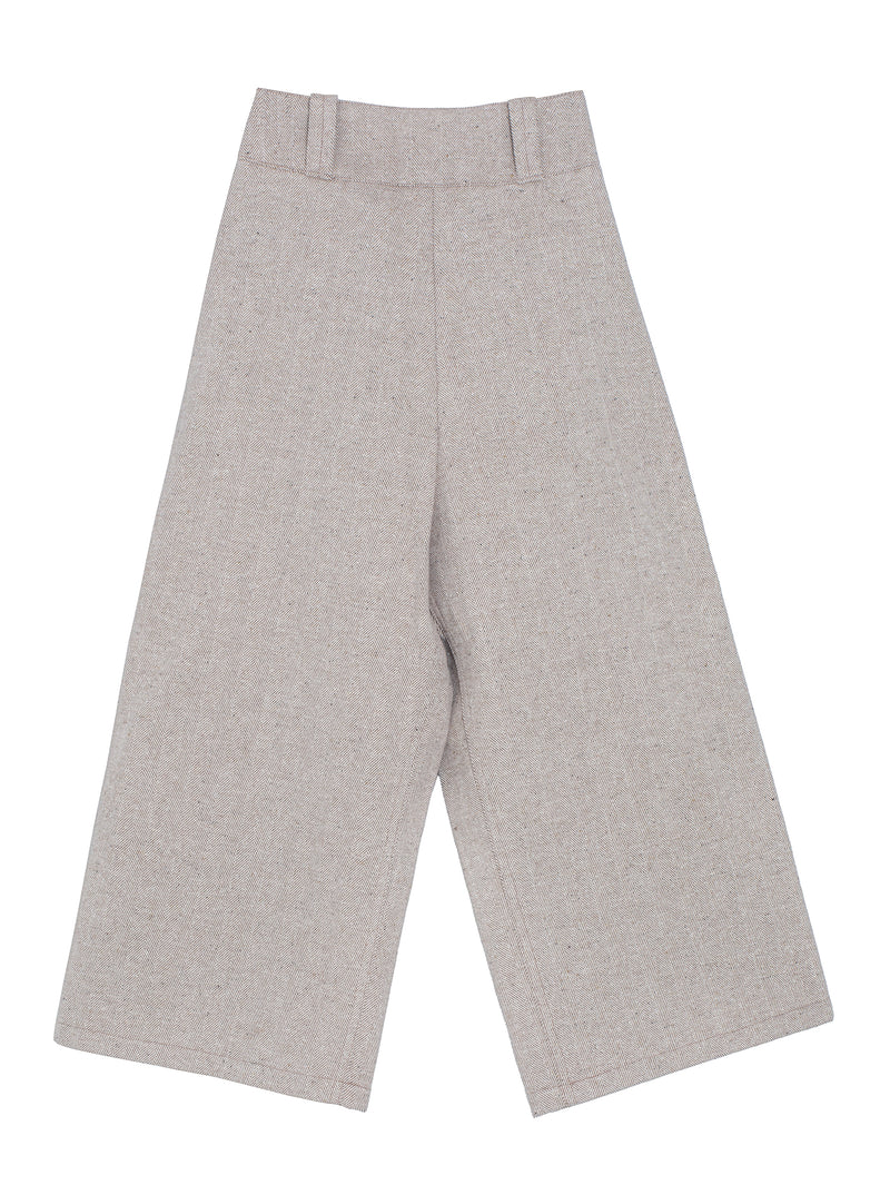 W-R19P3 Bucket Pants Gravel Herringbone
