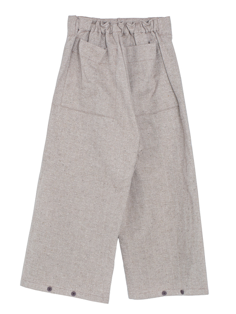 W-R19P3 Bucket Pants Gravel Herringbone