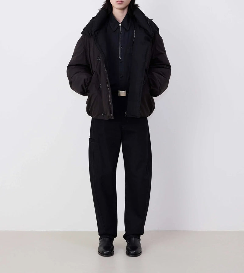 Hooded Puffer Blouson Espresso