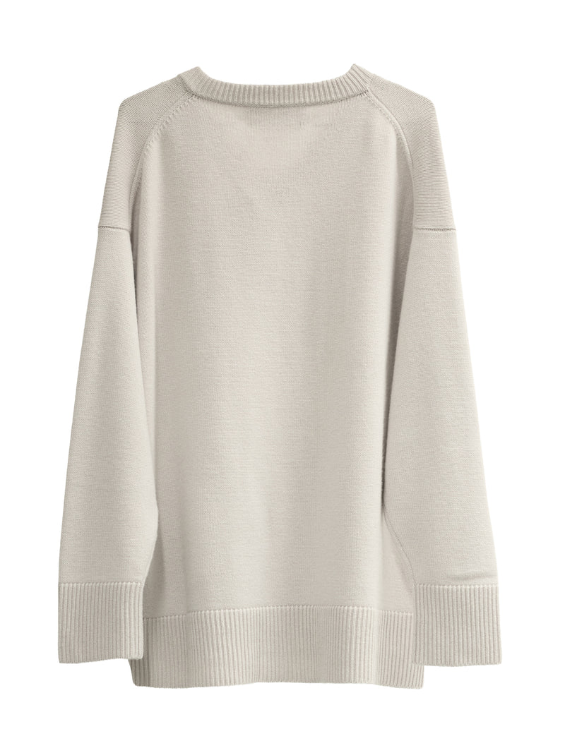Classico V-Neck Sweater Off-White