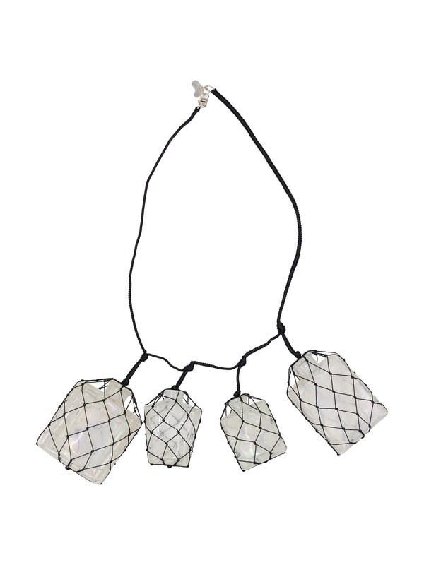 Fiale Avvolte Necklace Black