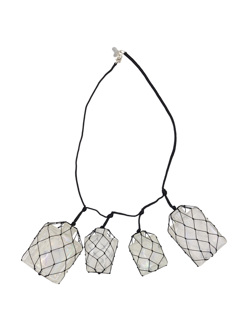 Fiale Avvolte Necklace Black