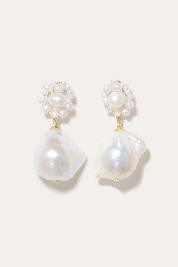 Tra La La Pearl And Gold Vermeil Earrings
