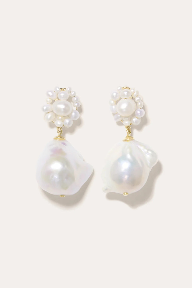Tra La La Pearl And Gold Vermeil Earrings