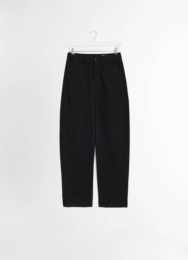 Five Pocket Twisted Pants Black