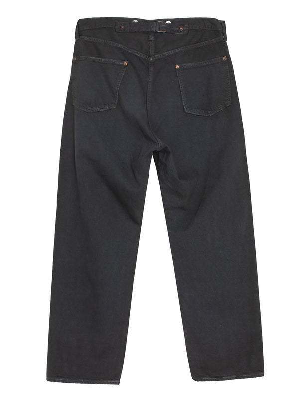 No22 Washed Wide Denim Pants Custom