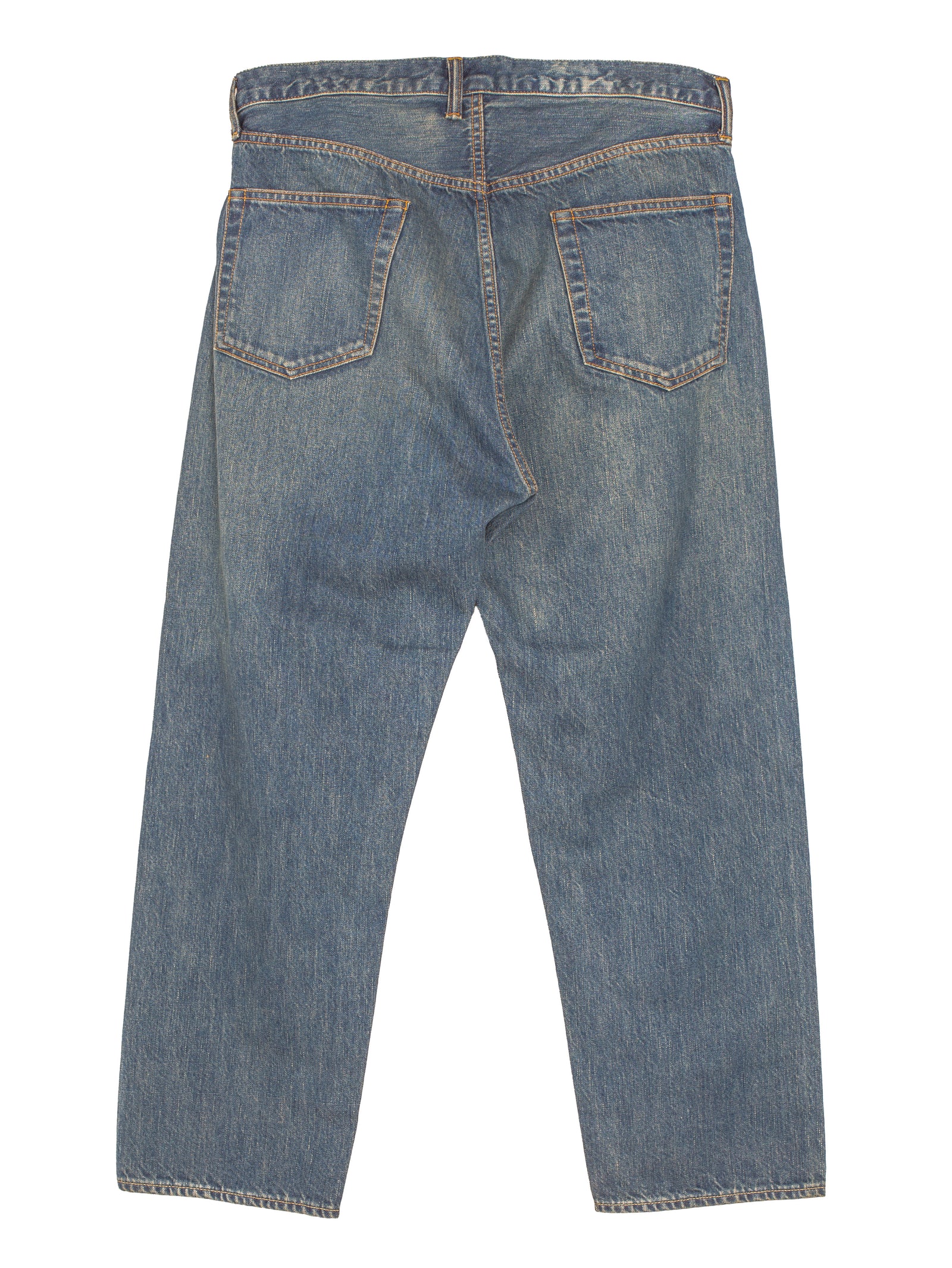 A-Presse Washed Denim Wide Pants Indigo – Opia