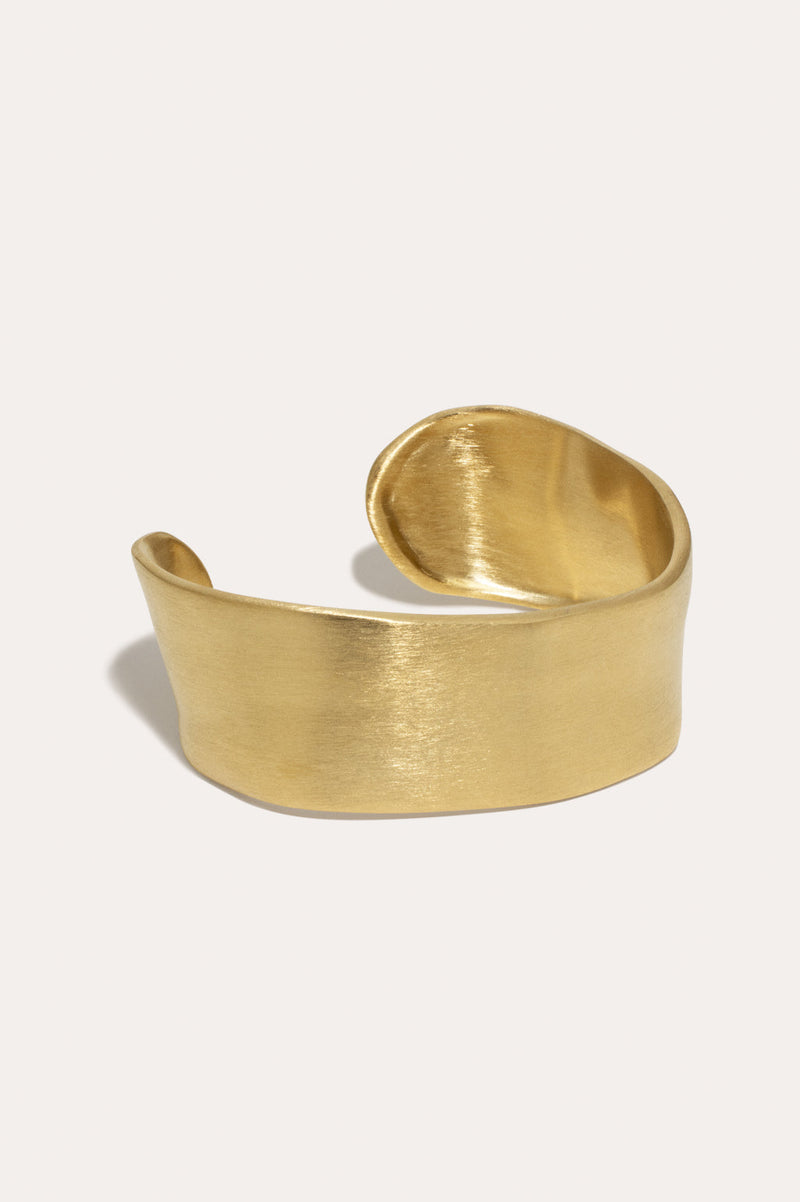 Something Of Vest Importance Gold Plated Cuff Bracelet