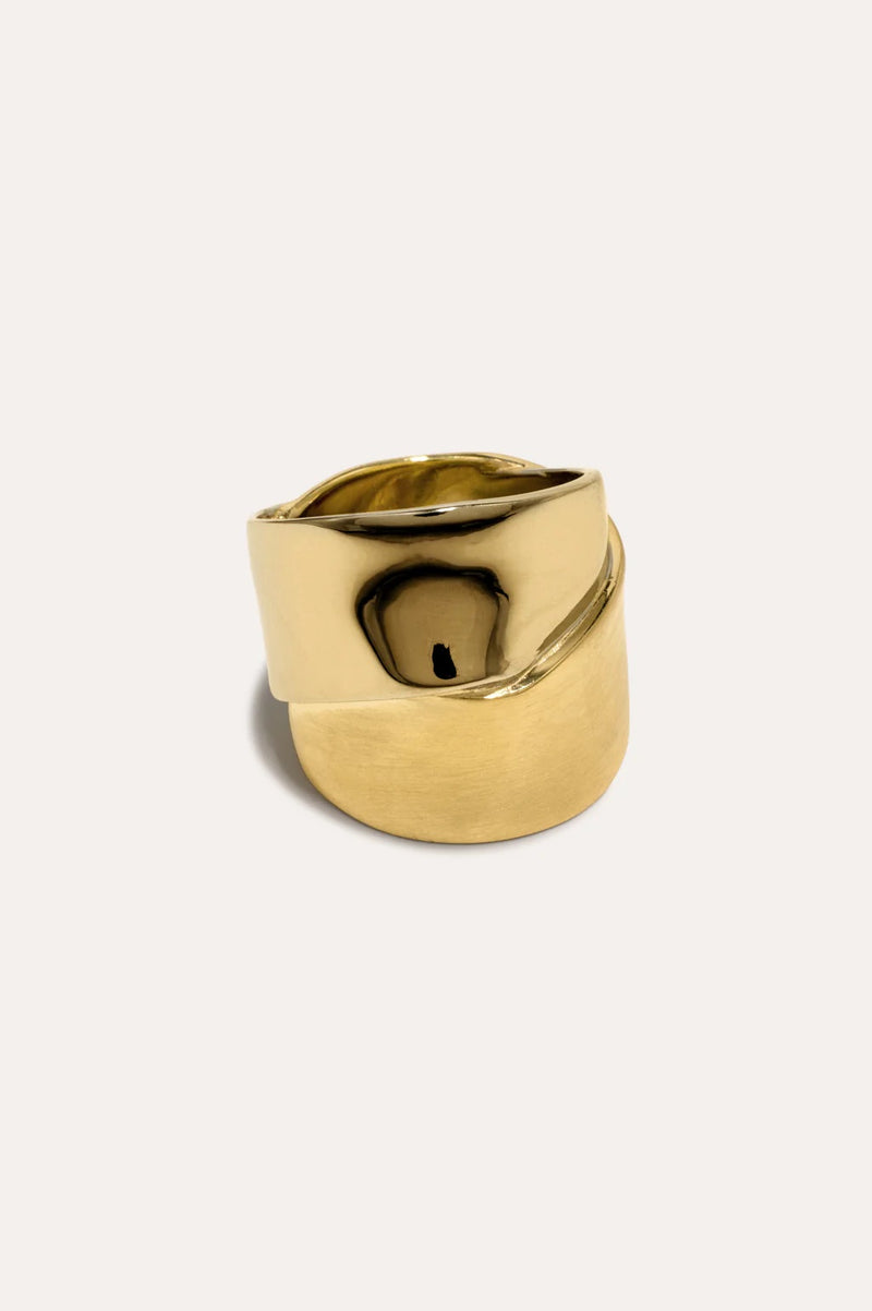 Ribbon Gold Vermeil Ring
