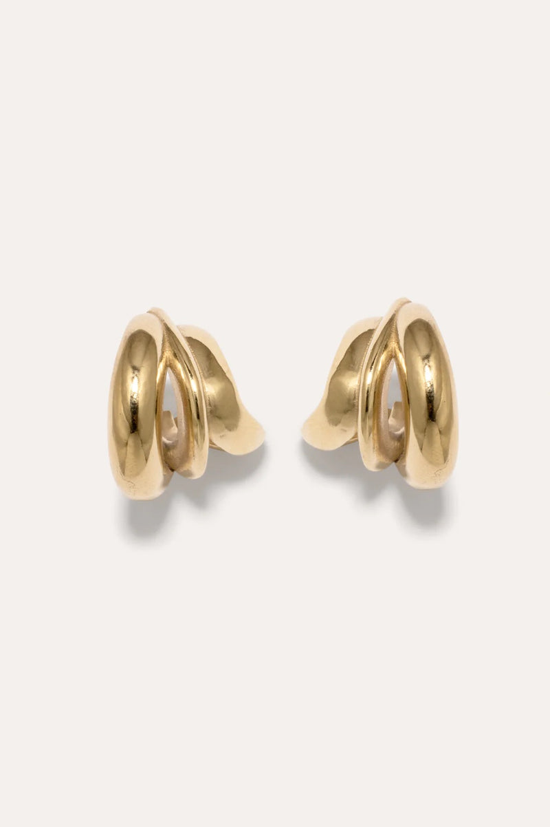 Dollop Gold Vermeil Earring Completedworks