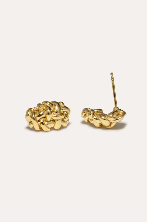 The Paths of Memory Gold Plated Earrings