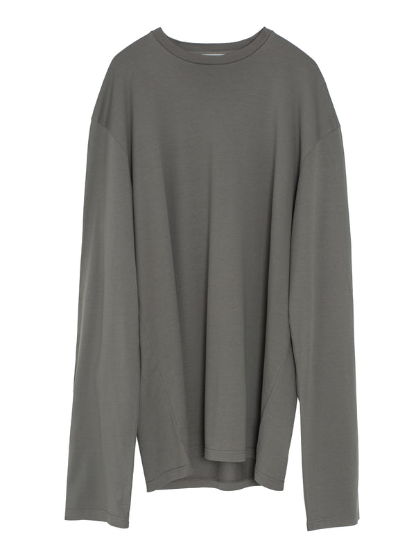 T-shirt Roundneck Long Sleeves Camoscio Jersey Cotton