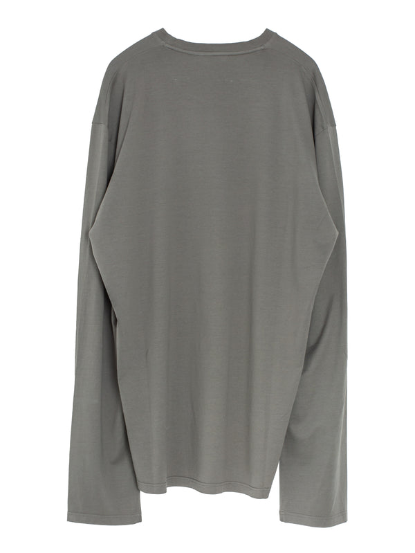 T-shirt Roundneck Long Sleeves Camoscio Jersey Cotton