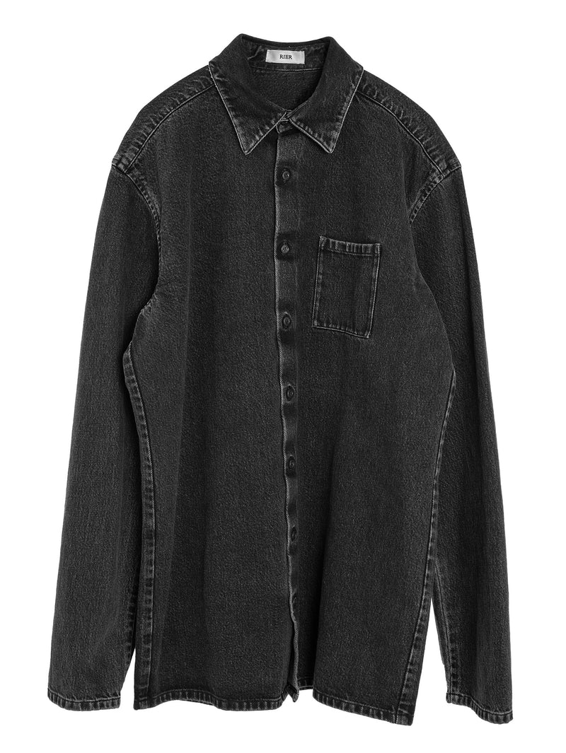 Denim Washed Shirt Anthracite