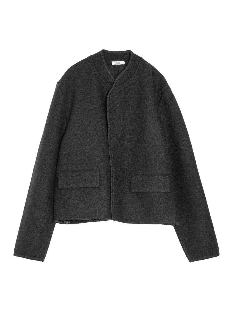 Walker Compact Jacket City Crop Black Felted