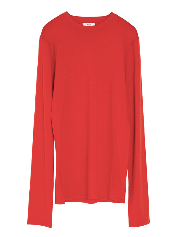 Polar Jersey Roundneck Orange Jersey Wool