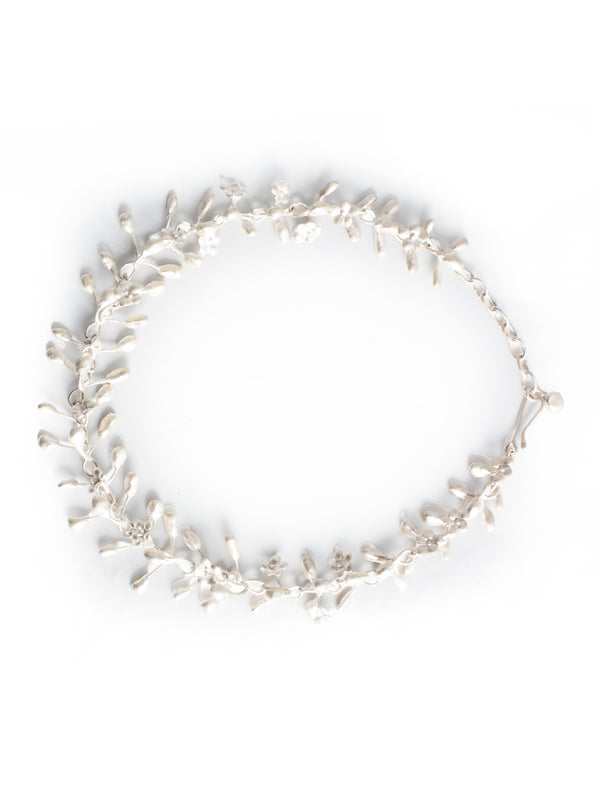 Silver Necklace Mini Brushed