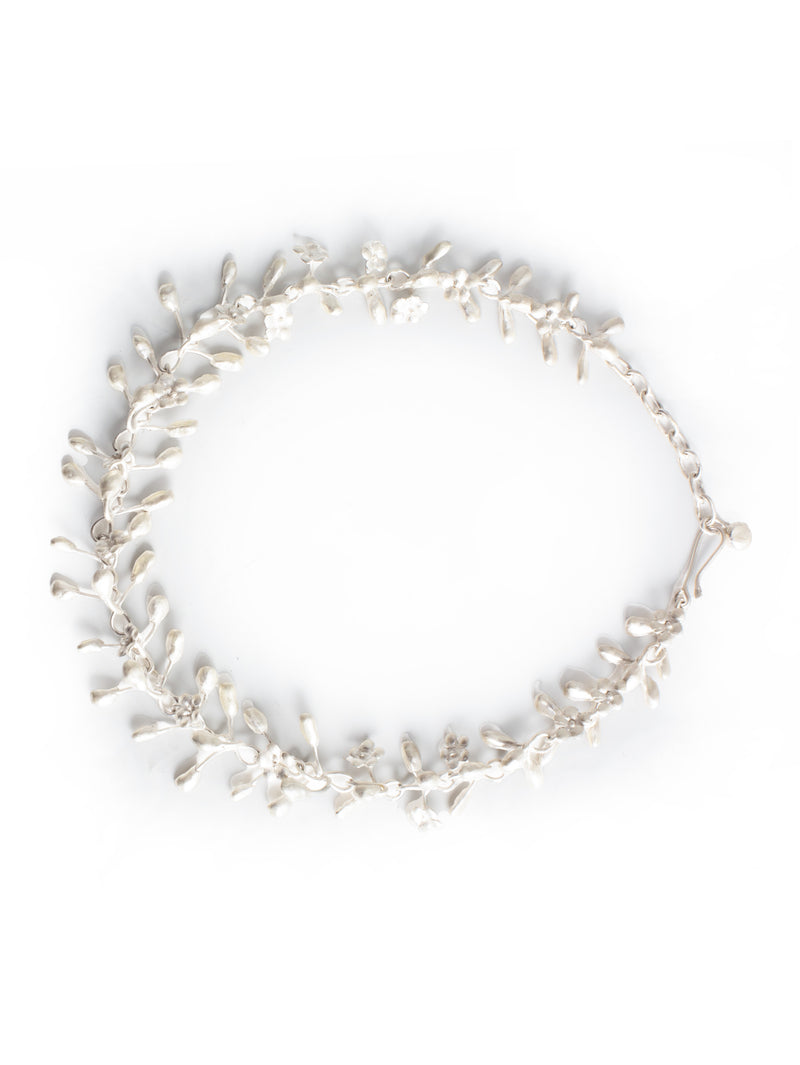 Silver Necklace Mini Brushed