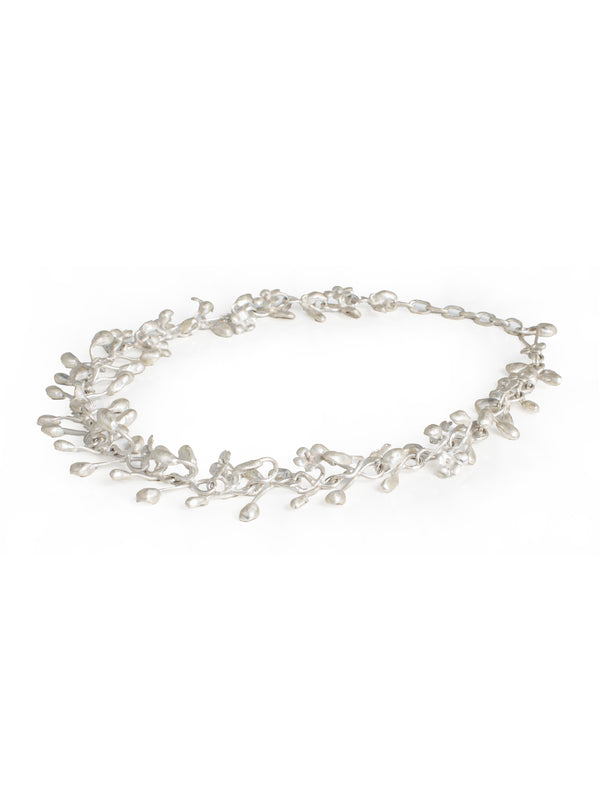 Silver Necklace Mini Brushed