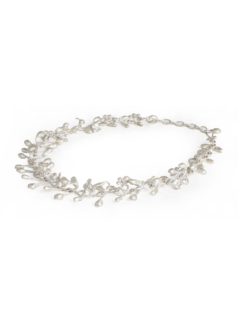 Silver Necklace Mini Brushed