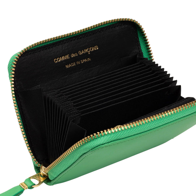 CDG Classic Line Zip Card Wallet Green SA2110