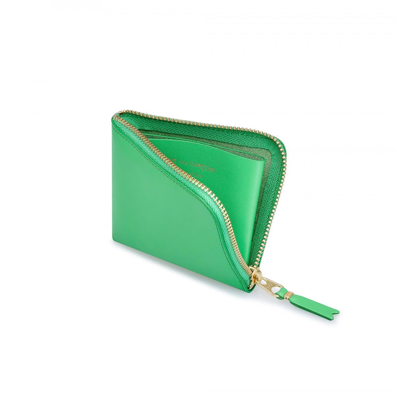 CDG Classic Line Side Zip Wallet Green SA3100