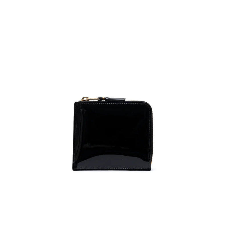 CDG Glossy Print Side Zip Wallet Polka Dot Inside SA3100GP