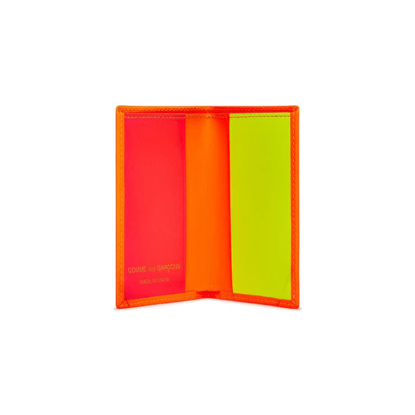 CDG Super Fluo Card Wallet Light Orange