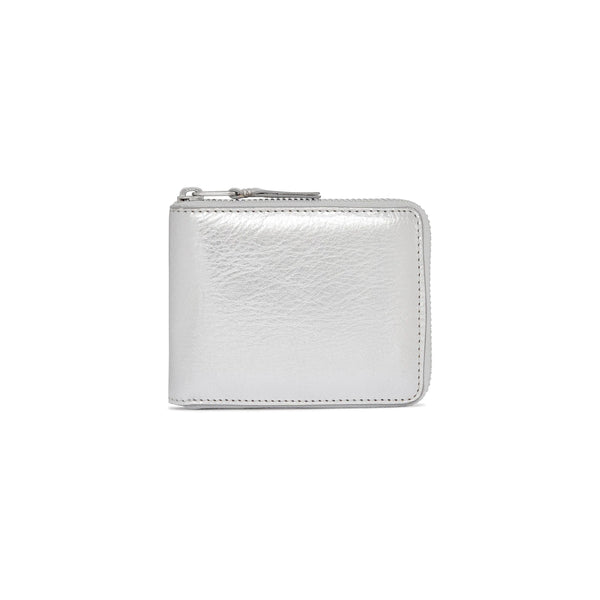 CDG Gold Line Zip Around Wallet Silver SA7100G
