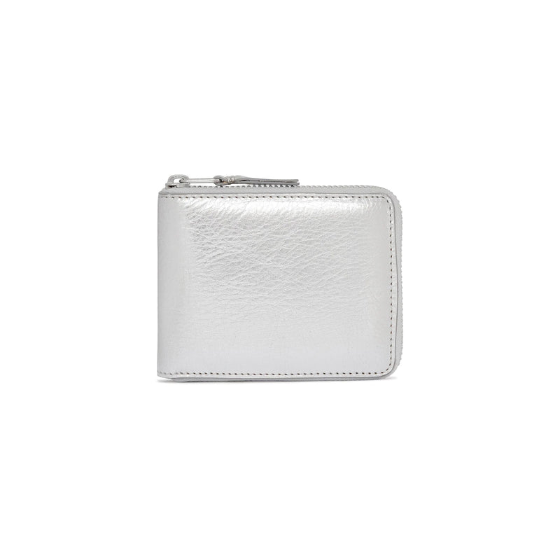 CDG Gold Line Zip Around Wallet Silver SA7100G