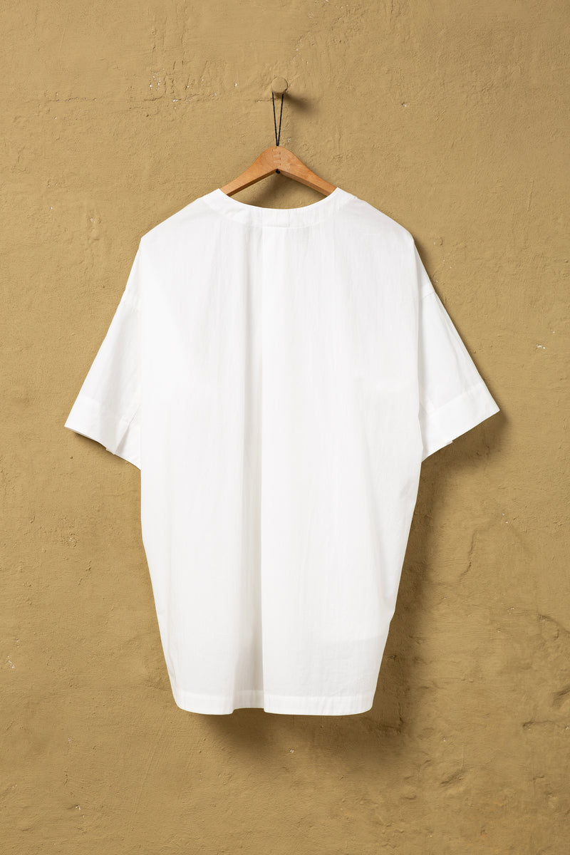 Shirt Nr.105 Cotton Hemp Poplin White