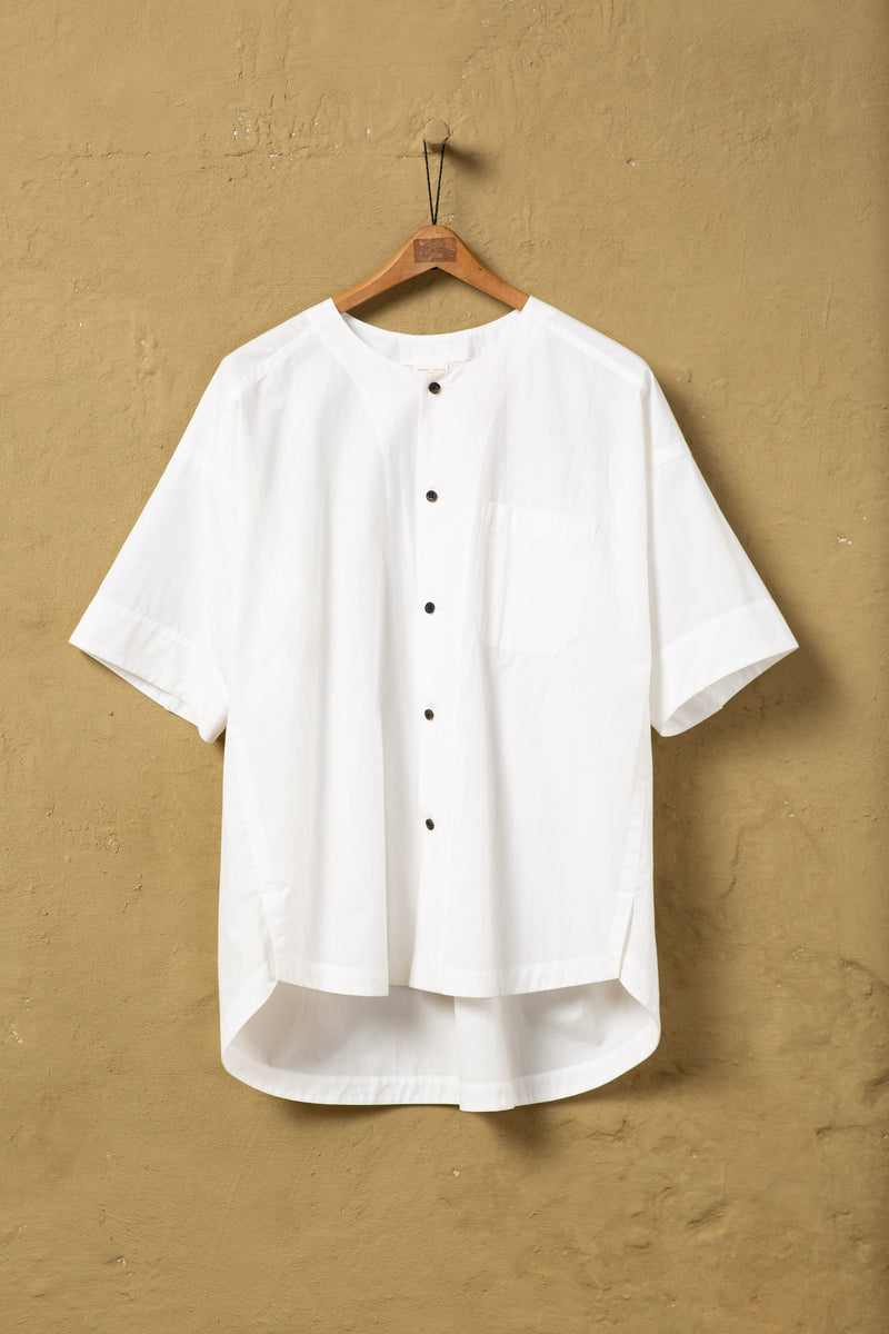 Shirt Nr.105 Cotton Hemp Poplin White