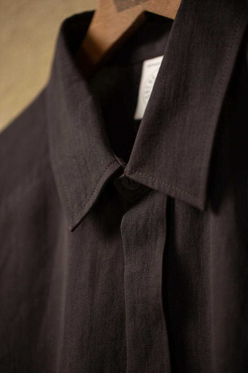 Shirt Nr.106 Cotton Double Cloth Deep Brown