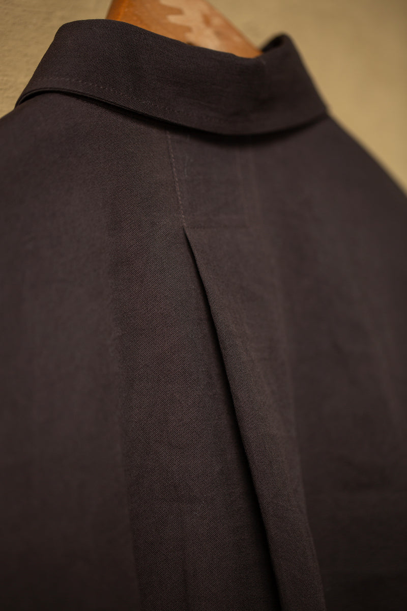 Shirt Nr.106 Cotton Double Cloth Deep Brown