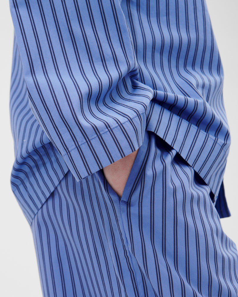 Cotton Poplin Pyjamas Pants Boro Stripes