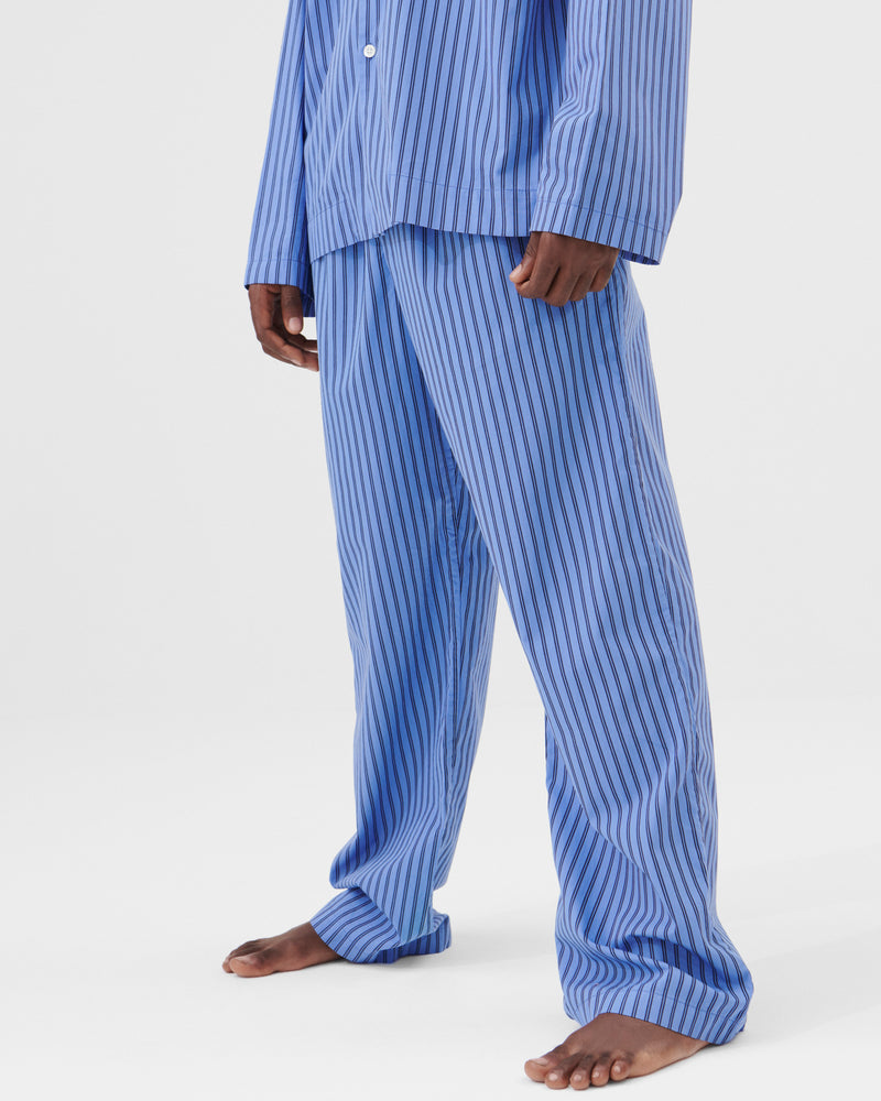 Cotton Poplin Pyjamas Pants Boro Stripes