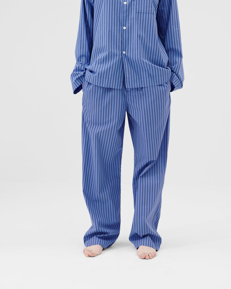 Cotton Poplin Pyjamas Pants Boro Stripes